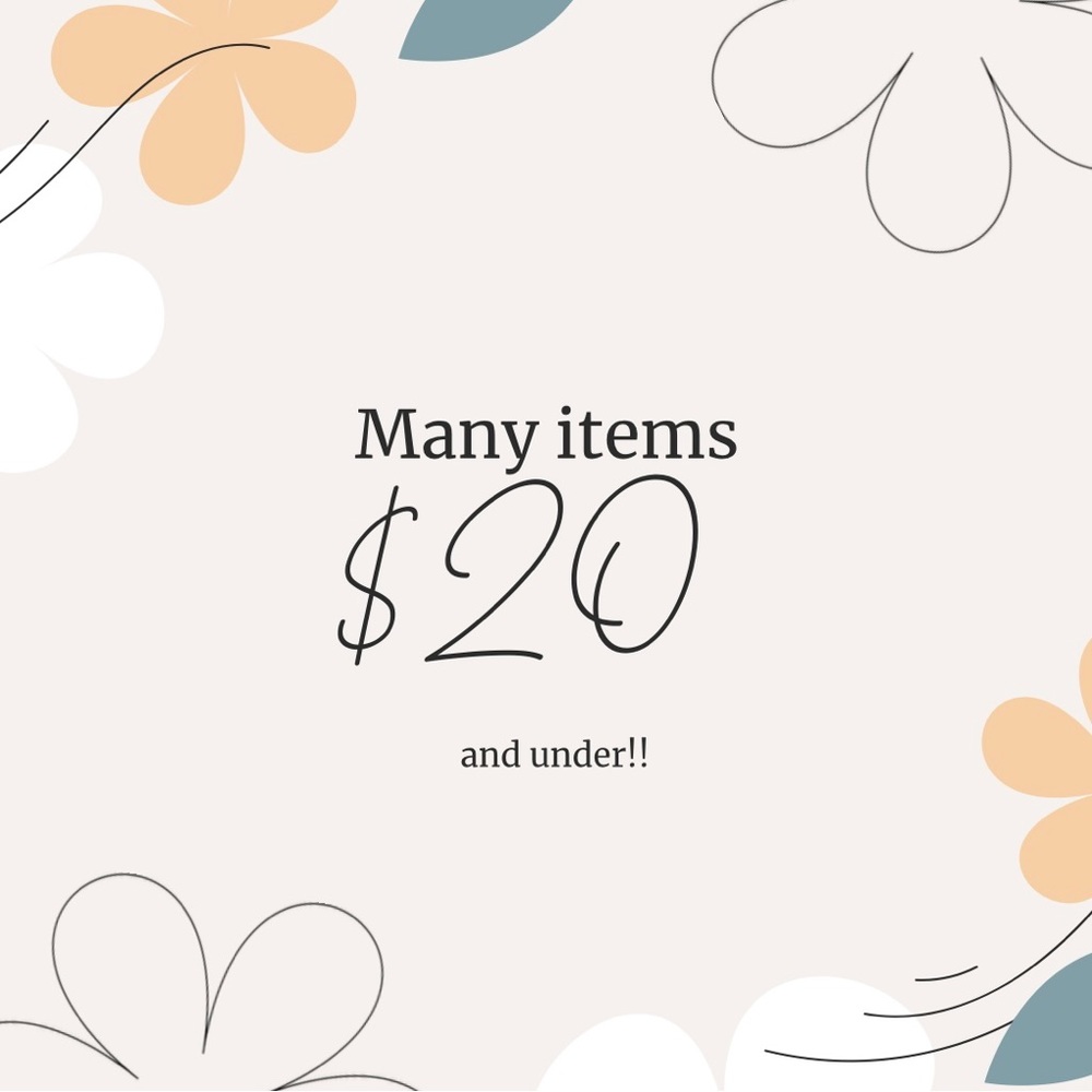 🤍 Many items $20 and under!!! 🤍